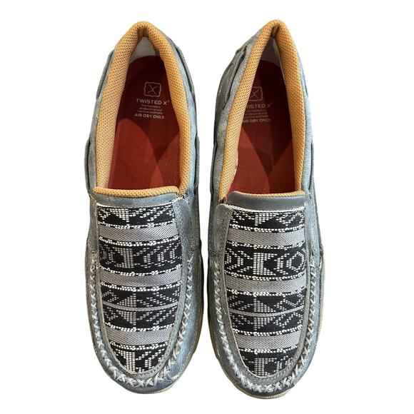 TWISTED X Women’s Slip On Driving Moccasins Aztec Pattern Size 9.5 - Picture 3 of 8